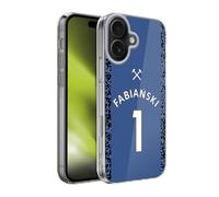 Head Case Designs Officially Licensed West Ham United FC 202122 Players Away Kit Lukasz Fabianski Soft Gel Case for Apple iPhone 17