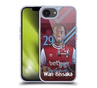 Head Case Designs Officially Licensed West Ham United FC Aaron Wan-Bissaka 2024/25 First Team Gel Case [Military Grade Protection] Compatible with Apple iPhone 16e and Compatible with MagSafe