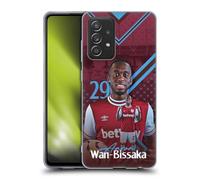 Head Case Designs Officially Licensed West Ham United FC Aaron Wan-Bissaka 2024/25 First Team Gel Case [Military Grade Protection] Compatible With Galaxy A52 / A52s / 5G (2021)