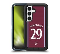 Head Case Designs Officially Licensed West Ham United FC Aaron Wan-Bissaka 2024/25 Players Home Kit Ultra-Armoured Shockproof Case [Military Grade Protection] Compatible With Samsung Galaxy S24 5G