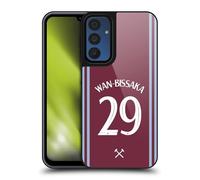 Head Case Designs Officially Licensed West Ham United FC Aaron Wan-Bissaka 2024/25 Players Home Kit Gel Armour Case [Military Grade Protection] Compatible With Samsung Galaxy A15