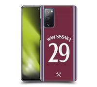 Head Case Designs Officially Licensed West Ham United FC Aaron Wan-Bissaka 2024/25 Players Home Kit Hard Back Case Compatible With Samsung Galaxy S20 FE / 5G