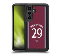 Head Case Designs Officially Licensed West Ham United FC Aaron Wan-Bissaka 2025/26 Players Home Kit Ultra-Armoured Shockproof Case [Military Grade Protection] Compatible With Samsung Galaxy S24+ 5G