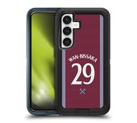 Head Case Designs Officially Licensed West Ham United FC Aaron Wan-Bissaka 2025/26 Players Home Kit Ultra-Armoured Shockproof Case [Military Grade Protection] Compatible With Samsung Galaxy S24 5G