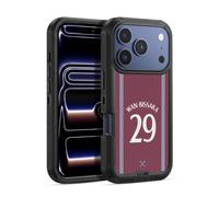 Head Case Designs Officially Licensed West Ham United FC Aaron Wan-Bissaka 2025/26 Players Home Kit Ultra-Armoured Shockproof Case [Military Grade Protection] Compatible With Apple iPhone 17 Pro Max