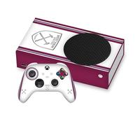 Head Case Designs Officially Licensed West Ham United FC Away 2023/24 Crest Kit Vinyl Sticker Gaming Skin Decal Cover Compatible With Xbox Series S Console and Controller Bundle