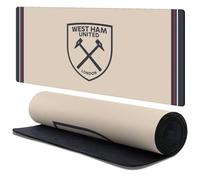 Head Case Designs Officially Licensed West Ham United FC Away 2025/26 Crest Kit 37.4 x 15.75 x 0.16 inches (900 x 400 mm) - XL Gaming Office Desk PC Keyboard Mouse Mat Pad
