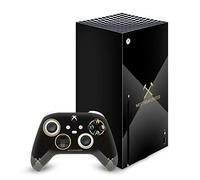 Head Case Designs Officially Licensed West Ham United FC Black & Gold Art Vinyl Sticker Gaming Skin Decal Cover Compatible With Xbox Series X Console and Controller Bundle