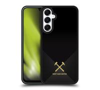 Head Case Designs Officially Licensed West Ham United FC Black & Gold Hammer Marque Kit Gel Armour Case [Military Grade Protection] Compatible With Samsung Galaxy A16 5G
