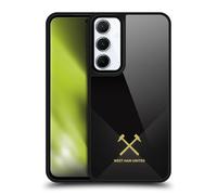 Head Case Designs Officially Licensed West Ham United FC Black & Gold Hammer Marque Kit Gel Armour Case [Military Grade Protection] Compatible With Samsung Galaxy A55 5G