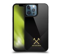 Head Case Designs Officially Licensed West Ham United FC Black & Gold Hammer Marque Kit Gel Armour Case [Military Grade Protection] Compatible With Apple iPhone 13 Pro Max