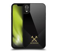 Head Case Designs Officially Licensed West Ham United FC Black & Gold Hammer Marque Kit Gel Armour Case [Military Grade Protection] Compatible With Apple iPhone XR