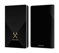 Head Case Designs Officially Licensed West Ham United FC Black & Gold Hammer Marque Kit Leather Wallet Case Compatible With Kindle Paperwhite 5 (2021)