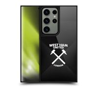 Head Case Designs Officially Licensed West Ham United FC Black & White Gradient Hammer Marque Kit Gel Armour Case [Military Grade Protection] Compatible With Samsung Galaxy S24 Ultra 5G