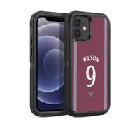 Head Case Designs Officially Licensed West Ham United FC Callum Wilson 2025/26 Players Home Kit Ultra-Armoured Shockproof Case [Military Grade] Compatible With Apple iPhone 12 / iPhone 12 Pro