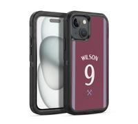 Head Case Designs Officially Licensed West Ham United FC Callum Wilson 2025/26 Players Home Kit Ultra-Armoured Shockproof Case [Military Grade Protection] Compatible With Apple iPhone 15