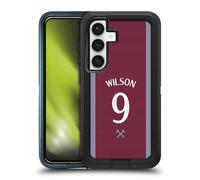 Head Case Designs Officially Licensed West Ham United FC Callum Wilson 2025/26 Players Home Kit Ultra-Armoured Shockproof Case [Military Grade Protection] Compatible With Samsung Galaxy S24 5G