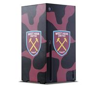 Head Case Designs Officially Licensed West Ham United FC Cow Print Art Game Console Wrap Case Cover Compatible With Xbox Series X