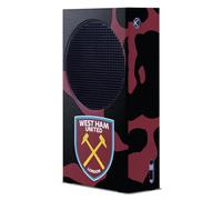 Head Case Designs Officially Licensed West Ham United FC Cow Print Art Game Console Wrap Case Cover Compatible With Xbox Series S Console