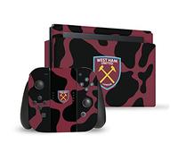 Head Case Designs Officially Licensed West Ham United FC Cow Print Art Vinyl Sticker Gaming Skin Decal Cover Compatible With Nintendo Switch Console & Dock & Joy-Con Controller Bundle