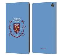 Head Case Designs Officially Licensed West Ham United FC Coyi Crest Graphics Leather Wallet Case Compatible With Amazon Fire Max 11 2023