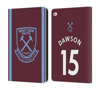 Head Case Designs Officially Licensed West Ham United FC Craig Dawson 2021/22 Players Home Kit Leather Wallet Case Compatible With Apple iPad Air 2 (2014)