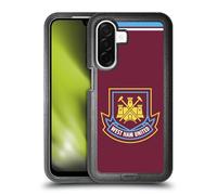 Head Case Designs Officially Licensed West Ham United FC Di Canio 2000 Home Retro Crest Ultra-Armoured Shockproof Case [Military Grade Protection] Compatible With Samsung Galaxy A26 5G