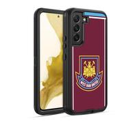 Head Case Designs Officially Licensed West Ham United FC Di Canio 2000 Home Retro Crest Ultra-Armoured Shockproof Case [Military Grade Protection] Compatible With Samsung Galaxy S22 5G