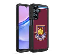 Head Case Designs Officially Licensed West Ham United FC Di Canio 2000 Home Retro Crest Ultra-Armoured Shockproof Case [Military Grade Protection] Compatible With Samsung Galaxy A15