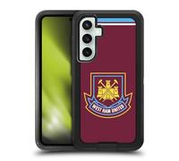 Head Case Designs Officially Licensed West Ham United FC Di Canio 2000 Home Retro Crest Ultra-Armoured Shockproof Case [Military Grade Protection] Compatible With Samsung Galaxy S23 FE 5G
