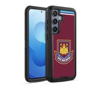 Head Case Designs Officially Licensed West Ham United FC Di Canio 2000 Home Retro Crest Ultra-Armoured Shockproof Case [Military Grade Protection] Compatible With Samsung Galaxy S25
