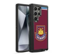 Head Case Designs Officially Licensed West Ham United FC Di Canio 2000 Home Retro Crest Ultra-Armoured Shockproof Case [Military Grade Protection] Compatible With Samsung Galaxy S24 Ultra 5G