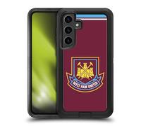 Head Case Designs Officially Licensed West Ham United FC Di Canio 2000 Home Retro Crest Ultra-Armoured Shockproof Case [Military Grade Protection] Compatible With Samsung Galaxy S24+ 5G
