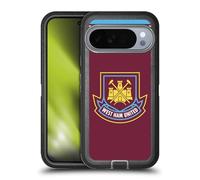 Head Case Designs Officially Licensed West Ham United FC Di Canio 2000 Home Retro Crest Ultra-Armoured Shockproof Case [Military Grade Protection] Compatible With Google Pixel 10 Pro XL