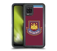 Head Case Designs Officially Licensed West Ham United FC Di Canio 2000 Home Retro Crest Ultra-Armoured Shockproof Case [Military Grade Protection] Compatible With Samsung Galaxy A12 (2020)