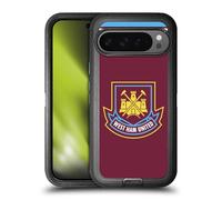 Head Case Designs Officially Licensed West Ham United FC Di Canio 2000 Home Retro Crest Ultra-Armoured Shockproof Case [Military Grade Protection] Compatible With Google Pixel 9 Pro XL
