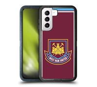 Head Case Designs Officially Licensed West Ham United FC Di Canio 2000 Home Retro Crest Ultra-Armoured Shockproof Case [Military Grade Protection] Compatible With Samsung Galaxy S21 5G