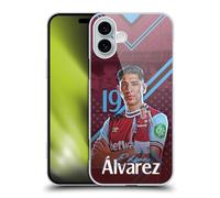 Head Case Designs Officially Licensed West Ham United FC Edson Álvarez 2024/25 First Team Hard Back Case Compatible With Apple iPhone 16 Plus