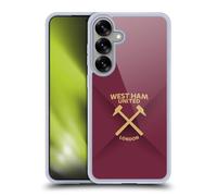 Head Case Designs Officially Licensed West Ham United FC Gradient Hammer Marque Kit Gel Case [Military Grade Protection] Compatible with Samsung Galaxy S25+ and Compatible with MagSafe