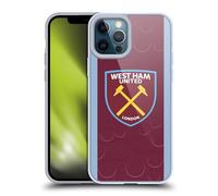 Head Case Designs Officially Licensed West Ham United FC Home 2023/24 Crest Kit Gel Case [Military Grade Protection] Compatible with Apple iPhone 12 Pro Max and Compatible with MagSafe