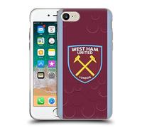 Head Case Designs Officially Licensed West Ham United FC Home 2023/24 Crest Kit Soft Gel Case Compatible With Apple iPhone 7/8 / SE 2020 & 2022