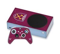 Head Case Designs Officially Licensed West Ham United FC Home 2023/24 Crest Kit Vinyl Sticker Gaming Skin Decal Cover Compatible With Xbox Series S Console and Controller Bundle
