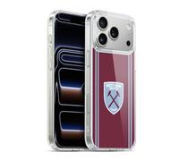 Head Case Designs Officially Licensed West Ham United FC Home 2024/25 Crest Kit Gel Case [Military Grade Protection] Compatible with Apple iPhone 17 Pro Max and Compatible with MagSafe