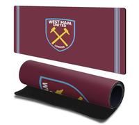 Head Case Designs Officially Licensed West Ham United FC Home 2025/26 Crest Kit Gaming Office Desk PC Keyboard Mouse Mat Pad 23.62 x 11.81 x 0.12 inches (600 x 300 mm) - L