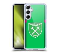 Head Case Designs Officially Licensed West Ham United FC Home Goalkeeper 2023/24 Crest Kit Gel Case [Military Grade Protection] Compatible With Samsung Galaxy A55 5G