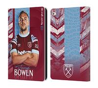 Head Case Designs Officially Licensed West Ham United FC Jarrod Bowen 2022/23 First Team Leather Wallet Case Compatible With Apple iPad Air 2 (2014)