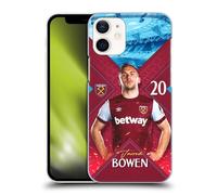 Head Case Designs Officially Licensed West Ham United FC Jarrod Bowen 2023/24 First Team Hard Back Case Compatible With Apple iPhone 12 Mini