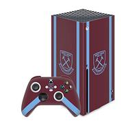 Head Case Designs Officially Licensed West Ham United FC Jersey 2020/21 Home Kit Vinyl Sticker Gaming Skin Decal Cover Compatible With Xbox Series X Console and Controller Bundle
