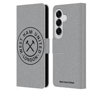 Head Case Designs Officially Licensed West Ham United FC London Crest Graphics Leather Wallet Case Compatible With Samsung Galaxy S26