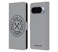 Head Case Designs Officially Licensed West Ham United FC London Crest Graphics Leather Wallet Case Compatible With Google Pixel 10 Pro XL